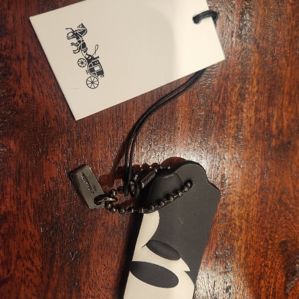 Disney x Coach Mickey Profile Hangtag NWT